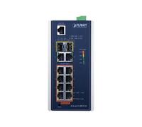 PLANET IGS-4215-8P2T2S switch di rete Gestito L2/L4 Gigabit Ethernet (10/100/1000) Supporto Power over (PoE) Blu, Argento [IGS-4215-8P2T2S]