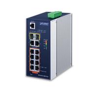 PLANET IGS-4215-8P2T2S switch di rete Gestito L2/L4 Gigabit Ethernet (10/100/1000) Supporto Power over (PoE) Blu, Argento [IGS-4215-8P2T2S]