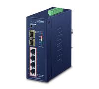 PLANET IGS-624HPT switch di rete Non gestito Gigabit Ethernet (10/100/1000) Supporto Power over Ethernet (PoE) Blu