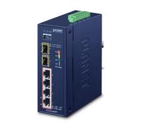 PLANET IGS-624HPT switch di rete Non gestito Gigabit Ethernet (10/100/1000) Supporto Power over (PoE) Blu [IGS-624HPT] NEW