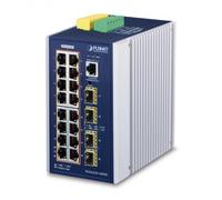 Planet switch di rete IGS-6325-16P4S Gestito L3 Gigabit (10/100/1000) PoE Alluminio Blu