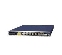 Planet IGS-6325-24P4X switch di rete Gestito L3 Gigabit Ethernet (10/100/1000) Connessione Ethernet, supporto alimentatore Via Ce Port (PoE) 1U Nero, Blu