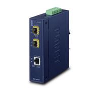 PLANET IGT-1205AT - Industrieller Medienkonverter 10/100/1000T zu 2-port 100/1000X SFP IP30, -40 bis 75øC