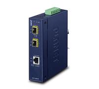 PLANET IGT-1205AT - Industrieller Medienkonverter 10/100/1000T zu 2-port 100/1000X SFP IP30, -40 bis 75øC
