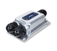 PLANET Industrial 1000BASE-X SFP to convertitore multimediale di rete 1000 Mbit/s Nero, Grigio