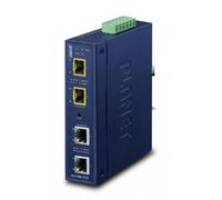 PLANET Industrial 2-Port convertitore multimediale di rete Blu (Industrial 2-Por