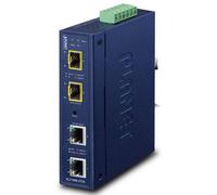 PLANET Industrial 2-Port convertitore multimediale di rete Blu (Industrial 2-Por