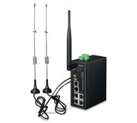 PLANET Industrial 4G LTE Cellular WL gateway/controller (Industrial 4G LTE Cellular WL - Gateway with 5-P 10/100/1000T - 2 Modu NEW