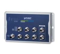 PLANET Industrial L2+ 8-Port Gestito L2+ Nessuno Blu, Grigio
