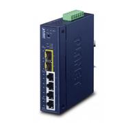 PLANET Industrial L2/L4 4-Port Gestito L2/L4 Gigabit Ethernet [10/100/1000] Blu