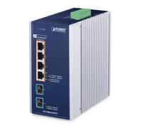 PLANET IGS-1000-4UP2X switch di rete 2.5G Ethernet (100/1000/2500) Supporto Power over (PoE) Alluminio, Blu [IGS-1000-4UP2X]
