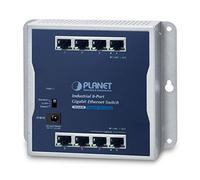 Planet Industrial W125661827 - Switch Ethernet a 8 porte, 10/100/1000T Wall-Mounted Gigabit Ethernet industriale, 8 porte, non gestito, montaggio a parete