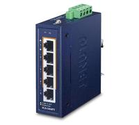 Switch di rete PLANET 10/100/1000T 802.3at PoE + Non gestito Gigabit Ethernet (10/100/1000) Supporto Power over (PoE) Blu [IGS-504PT]