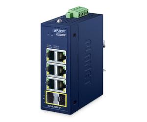Planet IP30 Compact size Industrial 6-Port 10/100/1000T + 2-Port 100/1000X SFP PROFINET Switch (-40~75 C)