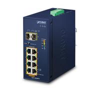PLANET IP30 Ind 8-P 10/100/1000T Non gestito Gigabit Ethernet [10/100/1000] Supp