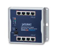 Switch di rete PLANET IP30 Industrial 8-Port Non gestito Gigabit Ethernet (10/100/1000) Supporto Power over (PoE) Grigio [WGS-818HP]
