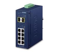 Switch di rete PLANET IP30 Industrial L2/L4 8-Port Gestito Gigabit Ethernet (10/100/1000) Blu [IGS-4215-8T2S]