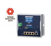PLANET IP30 Industrial Wall-mount router cablato Gigabit Ethernet Blu, Grigio (I