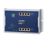 Switch di rete PLANET IP30, IPv6/IPv4, 4-Port Gestito L2/L2+ Gigabit Ethernet (10/100/1000) Supporto Power over (PoE) Blu, Grigio [WGS-4215-8HP2S]