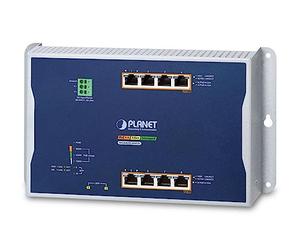 PLANET IP30 - IPv6/IPv4 - 4-Port Managed L2/L2+ Gigabit Ethernet (10/100/1000) Power over Ethernet (PoE) Blau - Grau (WGS-4215-8HP2S)
