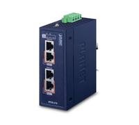 PLANET IPOE-270 switch di rete Supporto Power over Ethernet [PoE] Blu (IP30 Indu