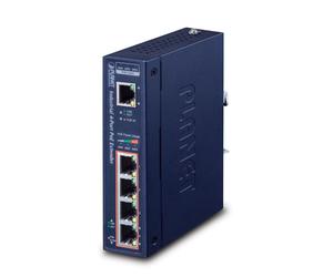 PLANET IPOE-E174 moltiplicatore di rete Trasmettitore di rete Blu 10, 1000, 100 Mbit/s