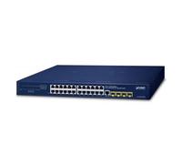 PLANET IPv4/IPv6, 24-Port Gestito L2/L4 Gigabit Ethernet [10/100/1000] 1U Blu (I
