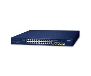 PLANET IPv4/IPv6, 24-Port Gestito L2/L4 Gigabit Ethernet [10/100/1000] 1U Blu (I