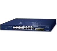 Switch di rete PLANET IPv4/IPv6, 24-Port - 10/100/1000T + 4-Port 100/1000X SFP L2/L4 SNMP Manageable Gigabit Ethernet 24-Port, Warranty: 36M [GS-4210-24T4SR]