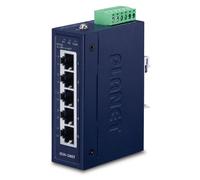 PLANET ISW-500T switch di rete Non gestito Fast Ethernet 10/100 Blu (IP30 Compact size 5-Port - 10/100TX Fast Ethernet Switch -
