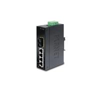 PLANET ISW-511 - Switch Ethernet Industriale Unmanaged, 4× Fast Ethernet + 1× 100FX Multi-Mode SC, 2 km