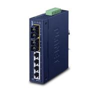 PLANET - ISW-621T, IEEE 802.3, IEEE 802.3u, IEEE 802.3x, No gestito, L2, Fast Ethernet (10/100) , Nero, -40 - 75 °C - SPEDIZIONE GRATUITA