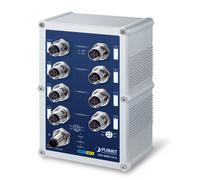 PLANET ISW-800T-M12 switch di rete Non gestito L2 Fast Ethernet (10/100) Blu, Grigio