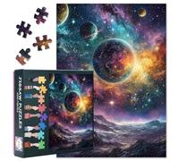 Planet Jigsaw Puzzles - Puzzle da 1000 pezzi per adulti galassia, a tema della Via Lattea puzzle impegnativi per adulti (70 x 50 cm), regalo per la serata di gioco e decorazione per la casa (serie