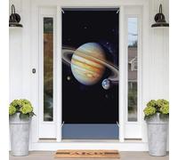 Planet Jupiter - Coperture decorative per porte stagionali, 180 x 89 cm, striscione per portico, sfondo fotografico, decorazioni per porta d'ingresso, giardino, cortile, patio, festa di compleanno da