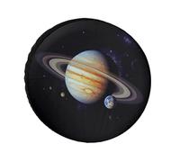 Planet Jupiter Copricerchi impermeabili anti UV Copertura per pneumatici da 28 pollici per asse singolo per camper, camion, SUV, rimorchio, universale, per tutte le stagioni
