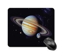 Planet Jupiter - Tappetino per mouse quadrato, portatile, con base in gomma antiscivolo, 25 x 30 cm, ultra sottile, per computer, laptop, ufficio, accessori da scrivania