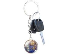 Planet Keychain, portachiavi con pianeta 3D, semplice regalo terrestre chiaro nel solare scuro. Il pianeta si illumina nelle cellule creative scure per accessori da donna