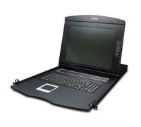 PLANET KVM-210-08M switch per keyboard-video-mouse (kvm) Montaggio rack Nero