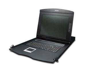 PLANET KVM-210-08M switch per keyboard-video-mouse (kvm) Montaggio rack Nero