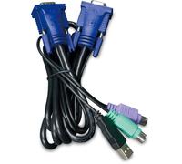 PLANET KVM-KC1-3 cavo per tastiera, video e mouse Nero, Blu 3 m NEW