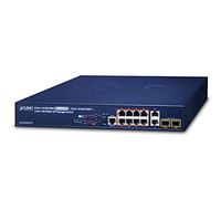 PLANET L2+ 8 porte 10/100/1000T 802.3at PoE + 2 porte 10/100/1000T + 2 porte 100/1000X SFP gestito