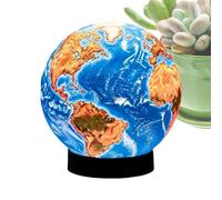 Planet Lamp, Globe Light, Lantern Desk Lighting, Soft Glow Design 6.69x5.91x5.91 inches, Sensory Comfort, Ideal for Kids Bedroom, Nursery, Science Decor, Meditation Space Theme, Multi-Layer Polishing