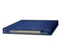 Switch di rete PLANET Layer 3 16-Port 100/1000X SFP Gestito L3 10G Ethernet (100/1000/10000) 1U Blu [SGS-6310-16S8C4XR]
