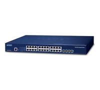 Planet Layer 3 24 porte 10/100/1000T + 4 porte 10G SFP+ Stackable, W127015532 (+ 4 porte 10G SFP+ Stackable Managed Switch (Hardware Stacking up to 8 units, HardwareBased Layer 3)