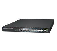 Planet Layer 3 24 porte 10G SFP+ + 2 porte 40G/100G QSFP28, W128945992 (switch gestito QSFP28 a 2 porte 40G/100G con alimentazione ridondante opzionale, impilamento hardware fino a 10 unità)