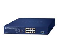 Planet MGS-910XP 8-Port 10/100/1000/2500T 802.3at PoE + 1-Port 10G SFP+ Multigigabit Ethernet Switch (120 Watts PoE Budget, Standard/VLAN mode, desktop size with rackmount kit)