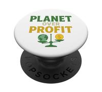 Planet Over Profit - Earth Over Money Eco Activist PopSockets PopGrip Adesivo