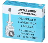 planet pharma spa Dynacren Microclismi Camomilla E Malva 6 Pezzi Da 9 G Per Adulti