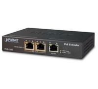 PLANET POE-E202 moltiplicatore di rete Ricevitore e trasmettitore di rete Nero 10, 100, 1000 Mbit/s